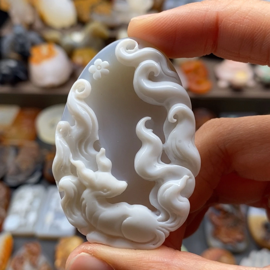 未镶嵌吊坠(不含链)玛瑙/玉髓窃**语