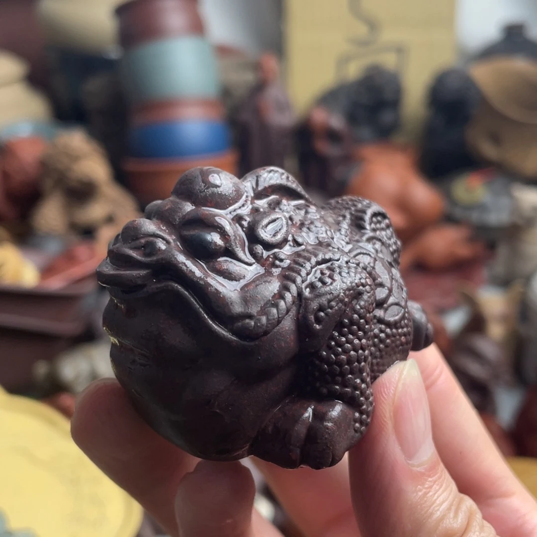 紫砂茶宠紫砂瑕疵