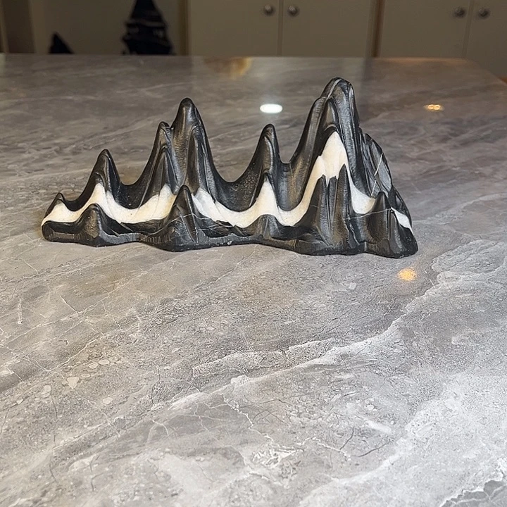 锋***绘奇石茶宠鱼缸文房摆件