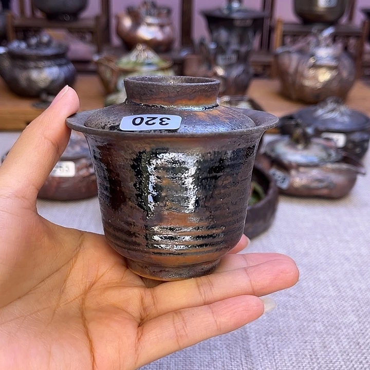裸柴烧陶瓷手工茶器