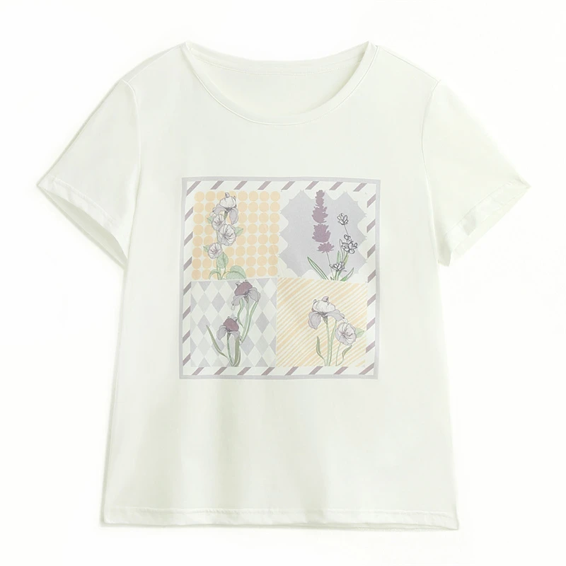 【老粉福利】夏季含桑蚕丝短袖T恤TS258300Z