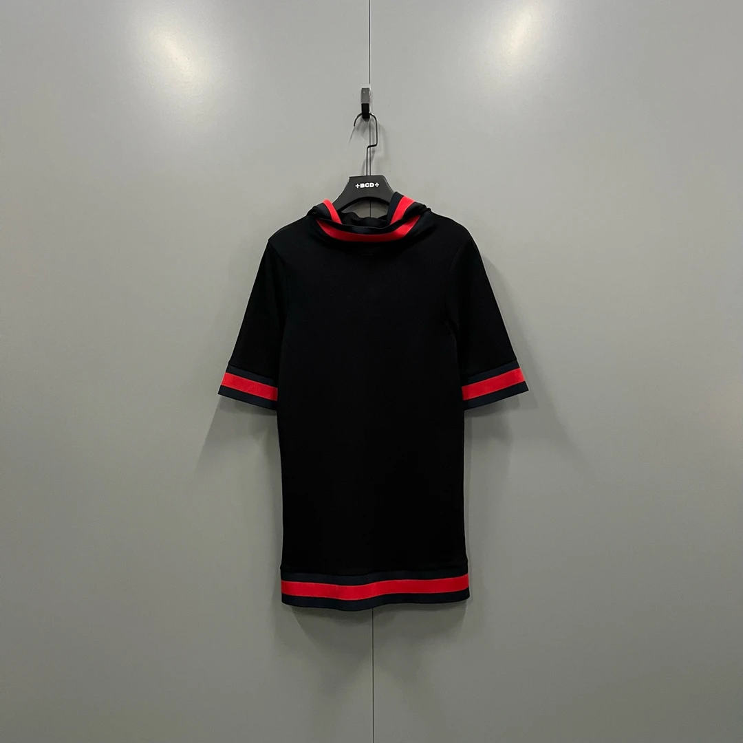99新 GUCCI/古驰 zz52 条纹连帽连衣裙 S码/98新/207978
