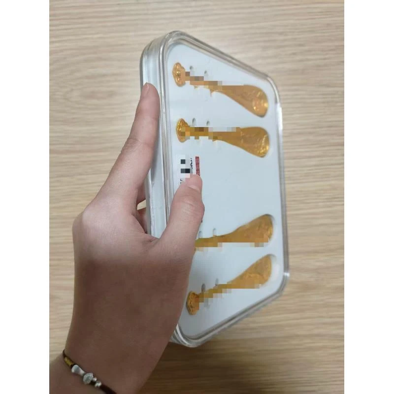 特色手工艺 四个美琵琶黄盒   复古风手工艺