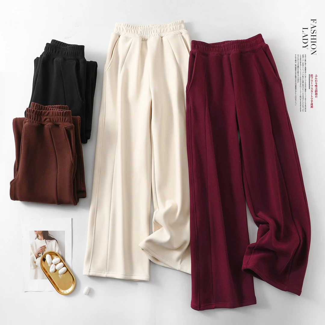 【四姐老板娘】美腿线设计提臀美腿线阔腿裤AW067S