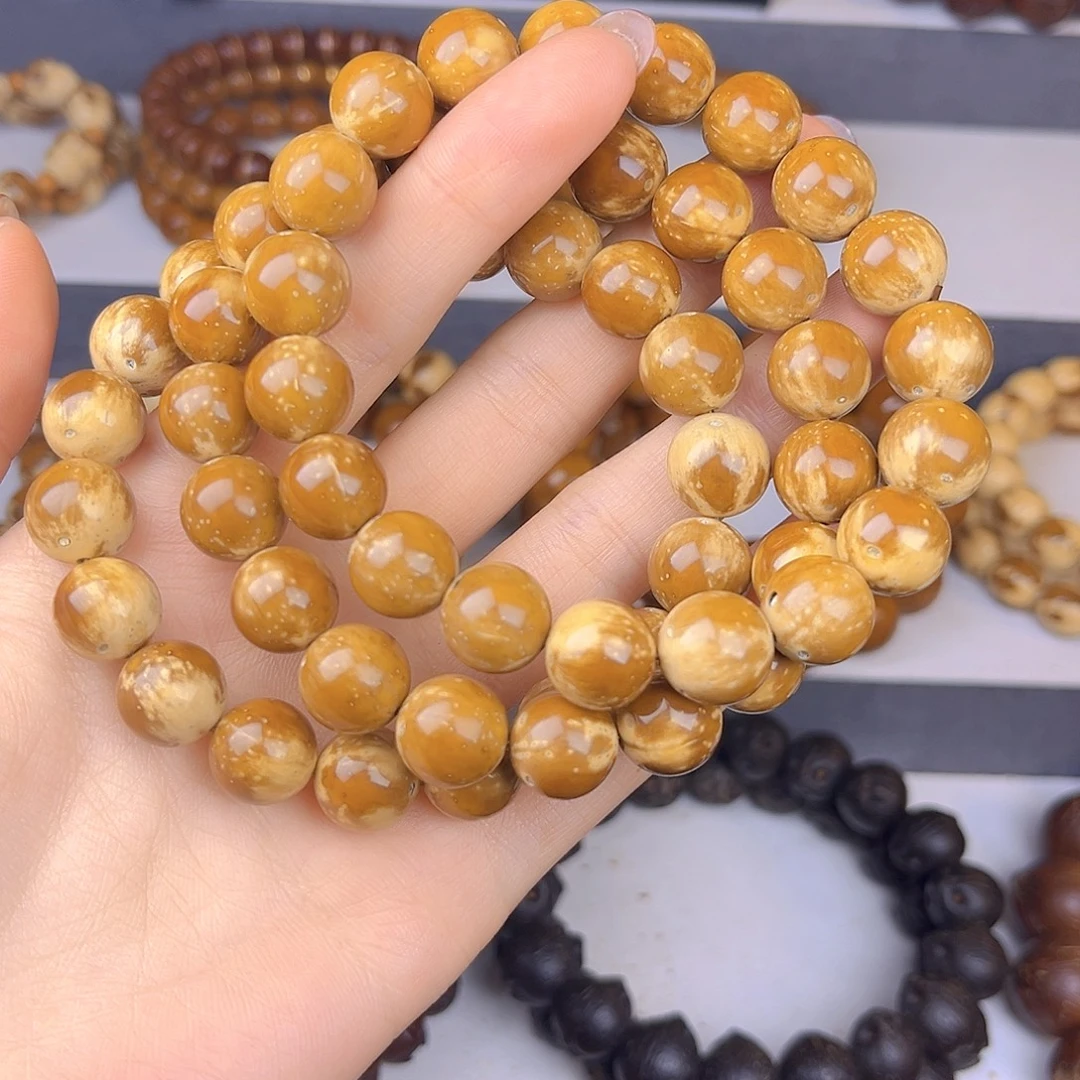 紫金鼠手串花皮圆珠福利