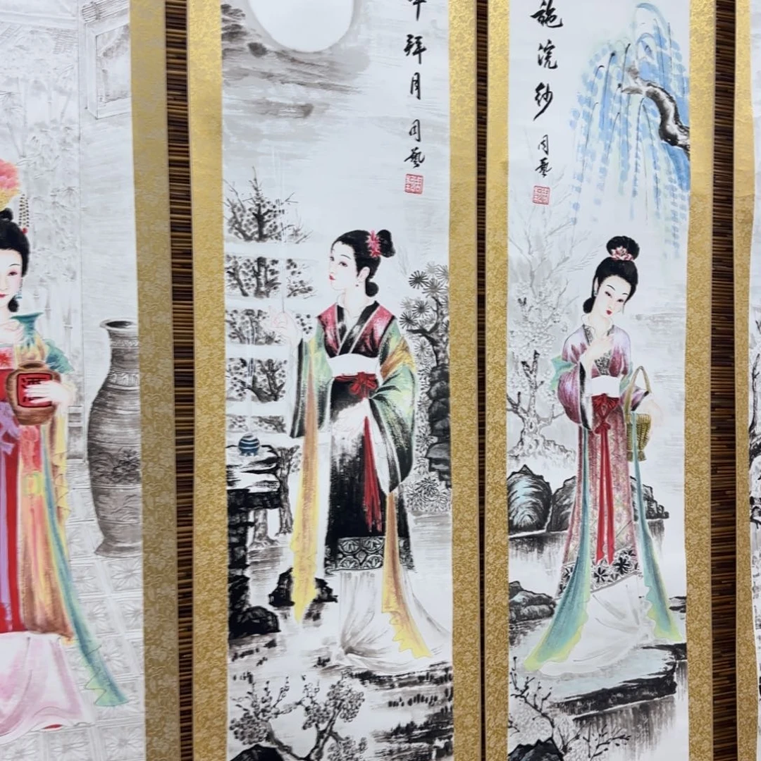 旺***界国画QB四幅一套作品！带证书！只限一单
