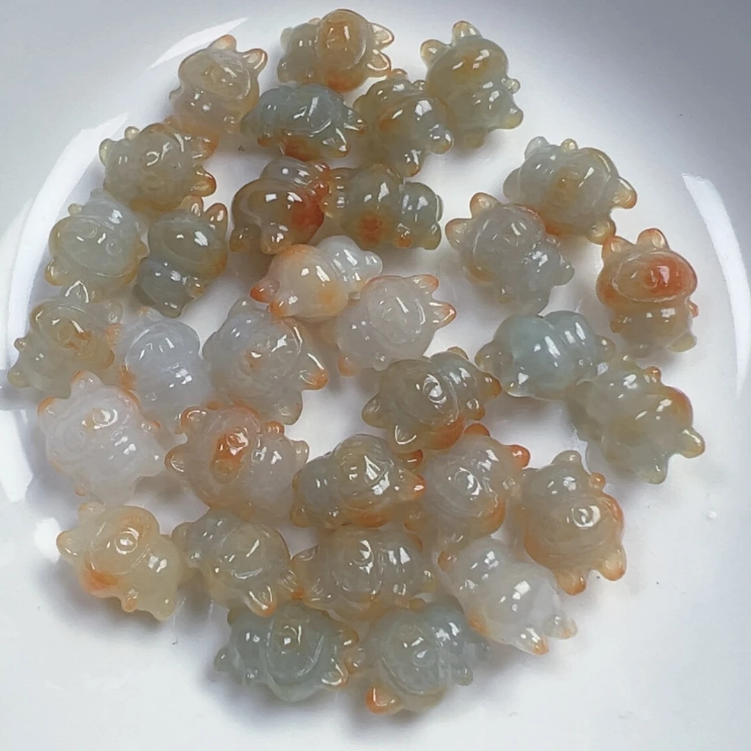 翡翠散珠翡翠拉布布一个可挑