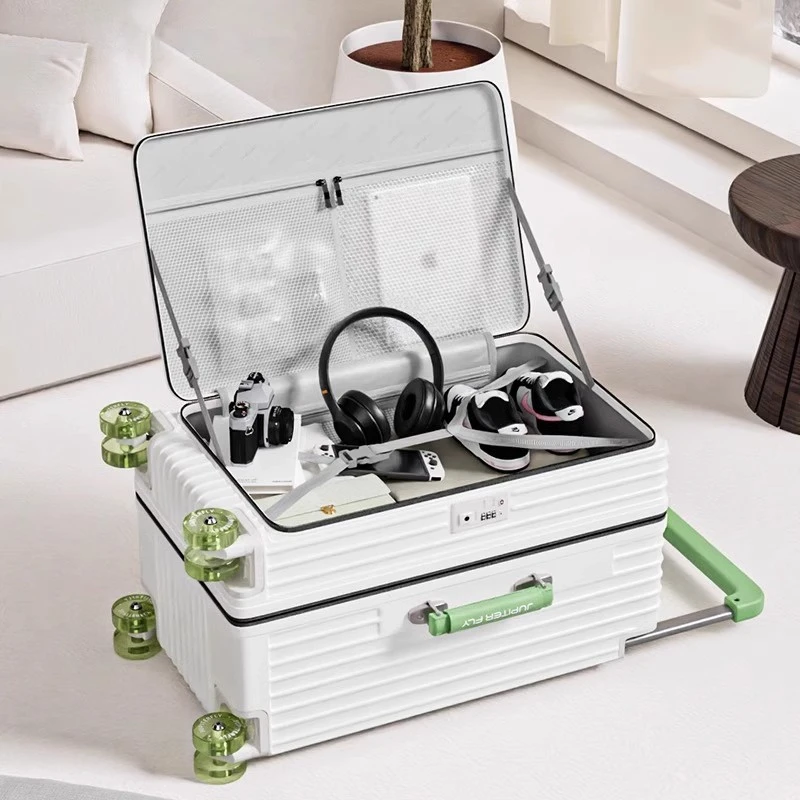 2025新款侧开口拉杆箱女可扩展大容量行李箱男密码登机皮箱旅行箱