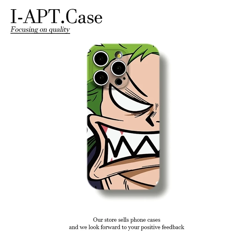 愤怒索隆表情菲林软壳适用iPhone苹果16手机壳华为oppo小米vivo新