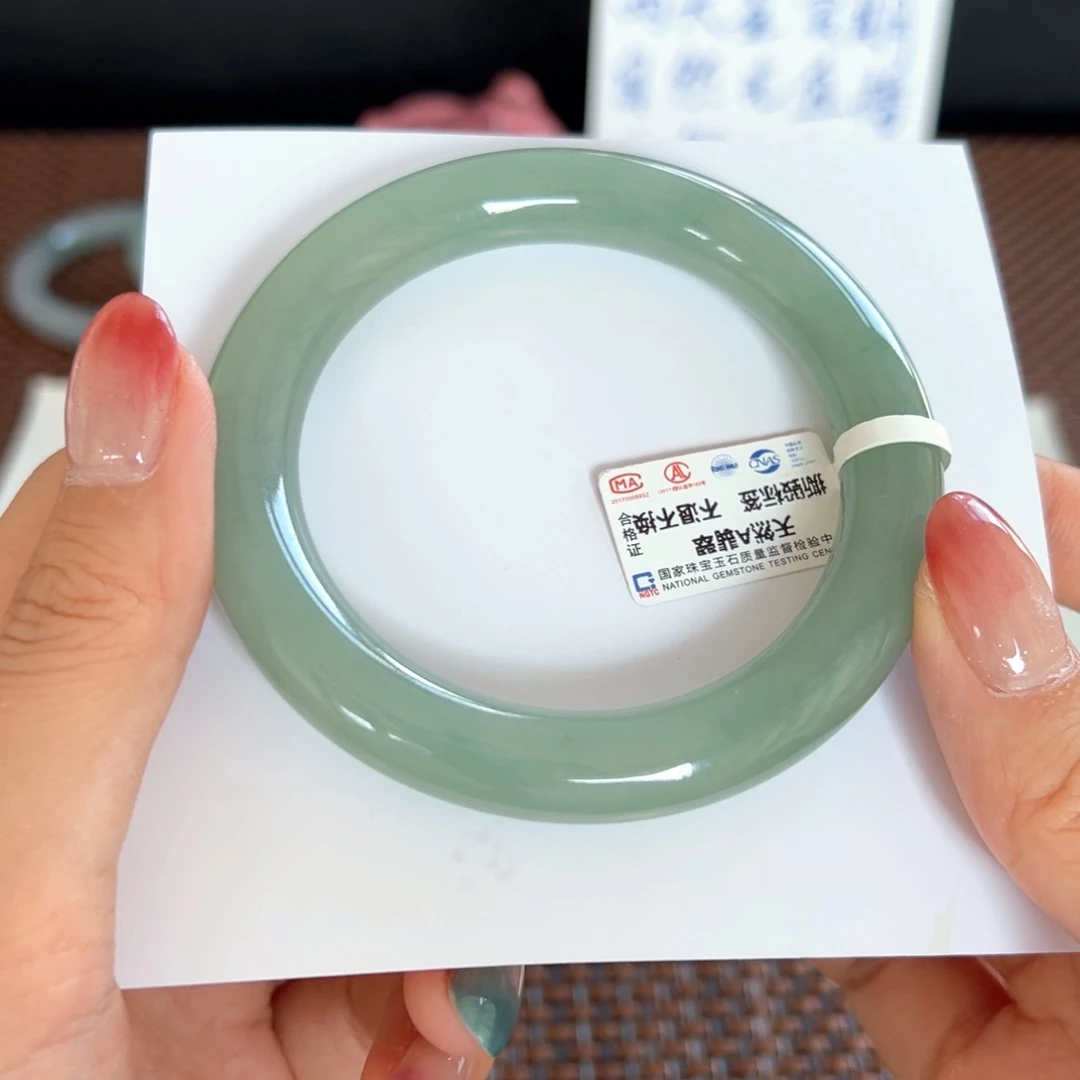 翡翠未镶嵌手镯19号 55.1