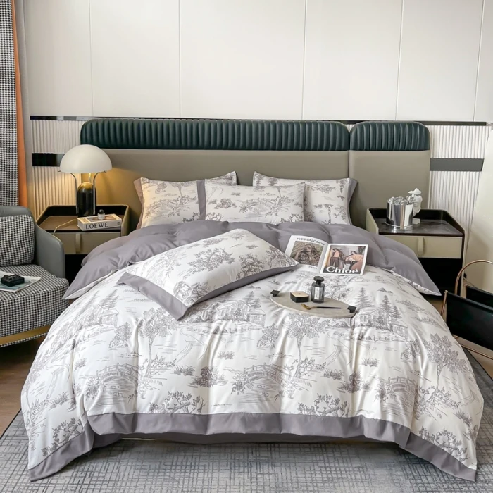 Y 80支精梳云感棉轻奢磨毛工艺款四件套（礼盒包装）