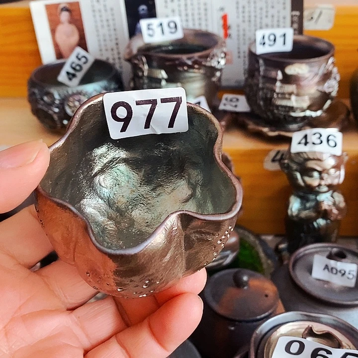 紫砂茶杯新*柴烧纯手工977