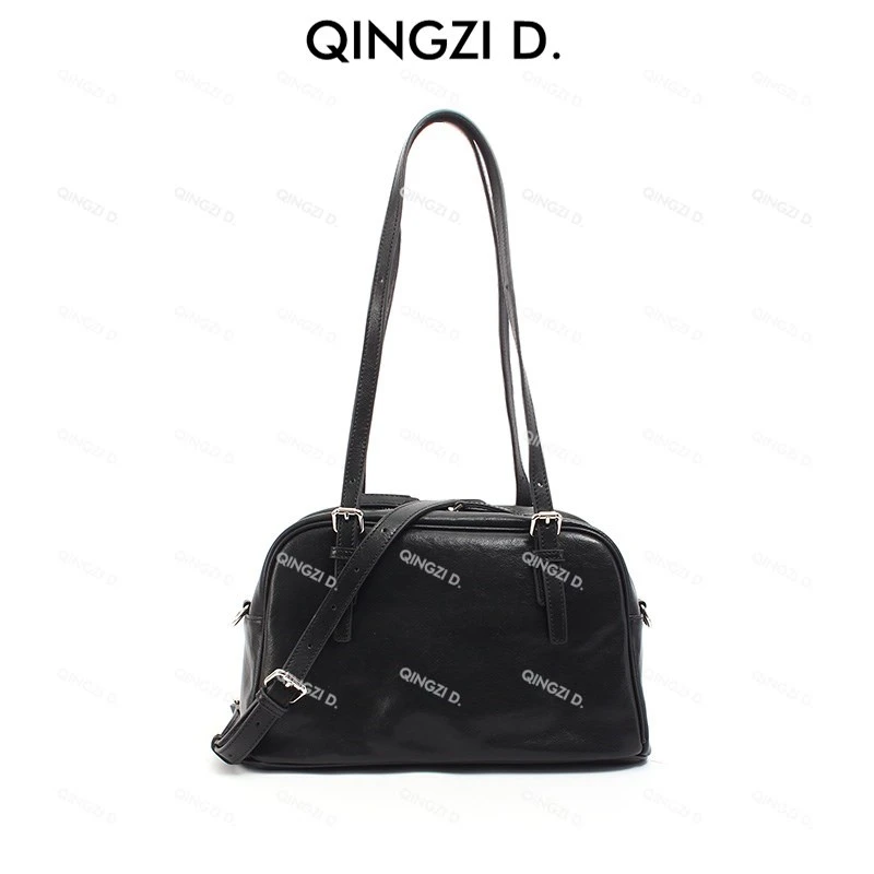 【董清子】【时光·优优保龄球】新品简约百搭时尚单肩女包22067