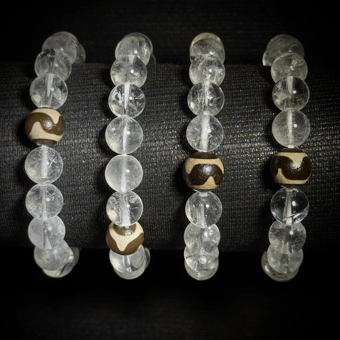 天然老矿喜马拉雅白水设计手串 多样性发其一 A1010