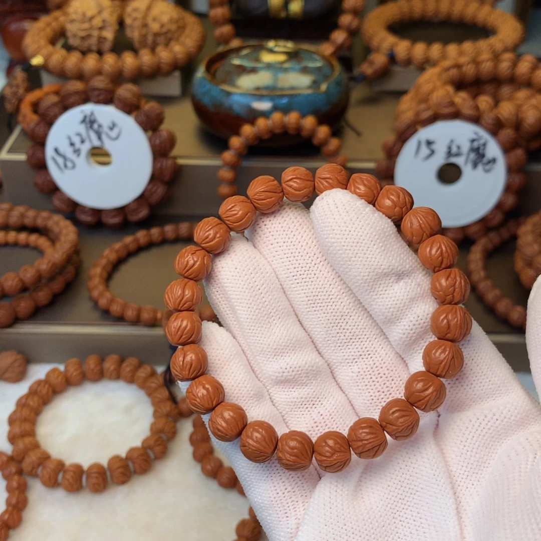 *****手串桃核秦岭龙纹