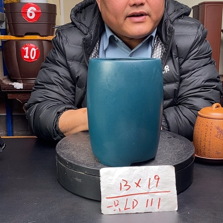 紫砂花盆货号一只LD111