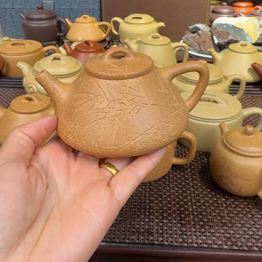 段泥茶壶黄金段180毫升左右