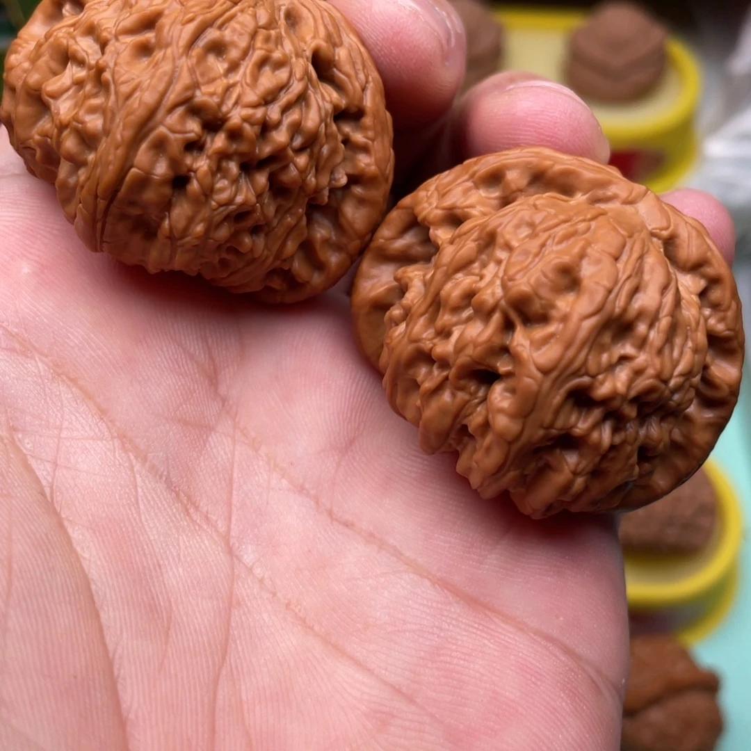 麦***风吊坠文玩核桃白狮子mo白狮子43