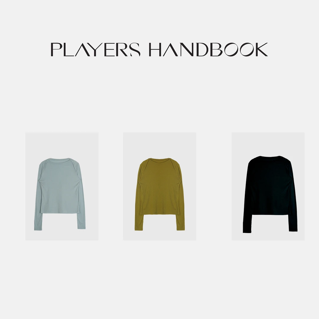 Players Handbook 《插肩而过》法式浪漫一字肩天丝醋酸长袖 PH2271