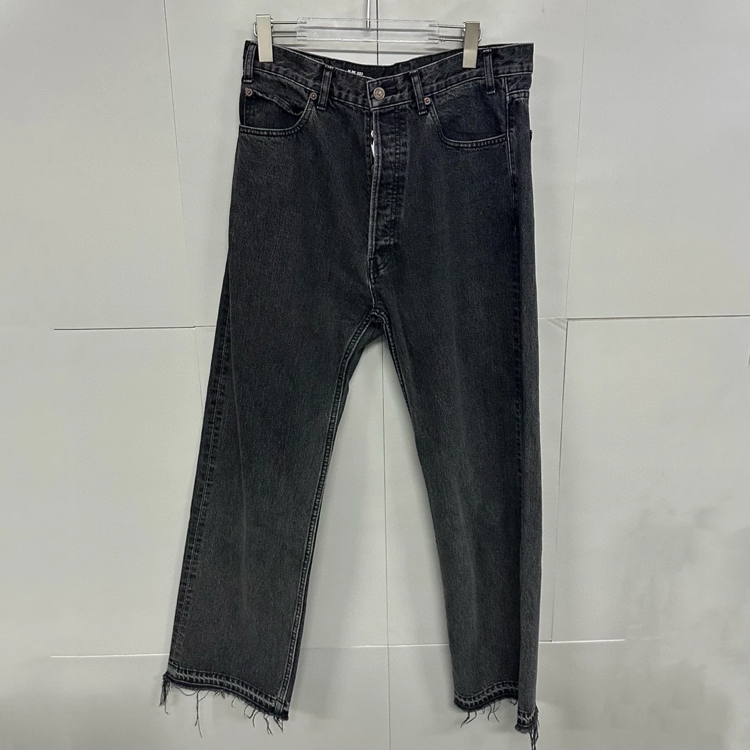 全新未使用 Celine/思琳 直筒水洗流苏牛仔长裤 31码 D19772