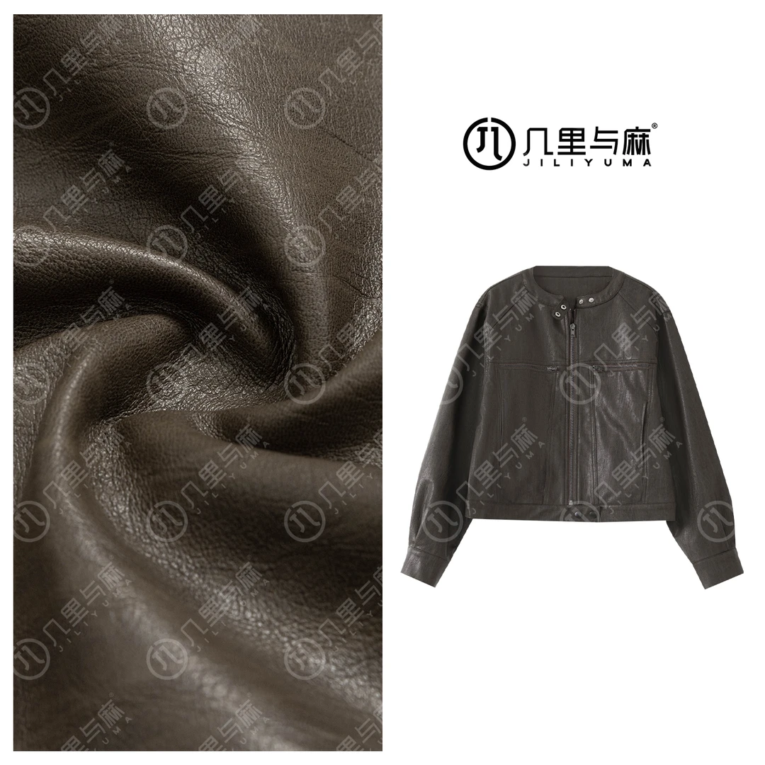 （几里）余熏-气质百搭皮衣外套 衣长51 胸围106 1091289