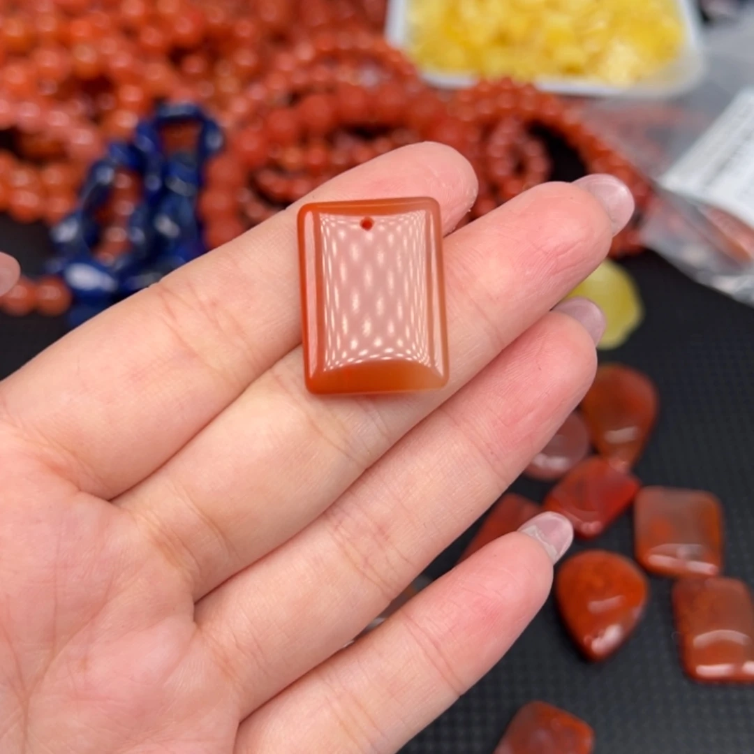 南红玛瑙未镶嵌吊坠(不含链)