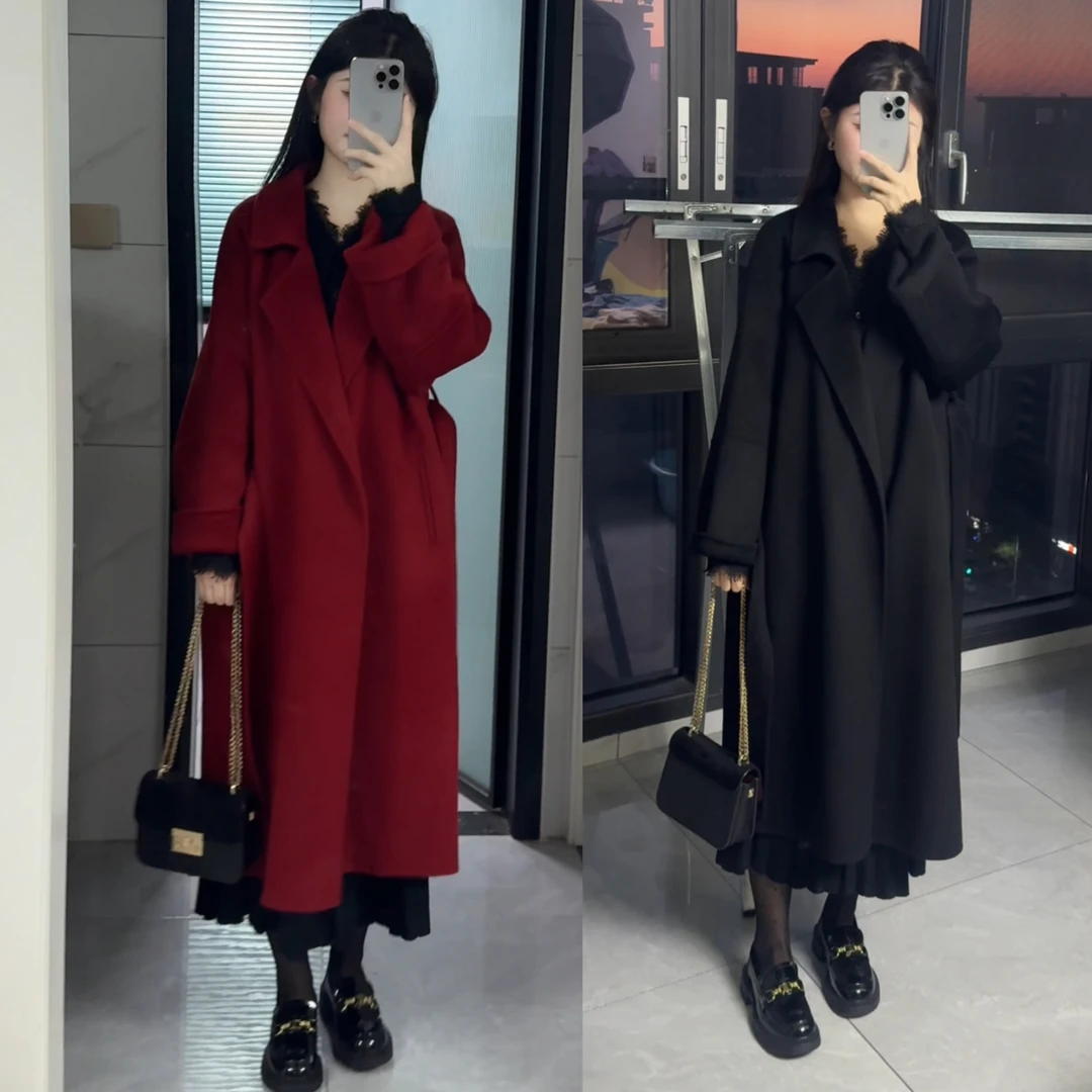 西西里大衣时尚高级感女士羊毛外套气质大衣