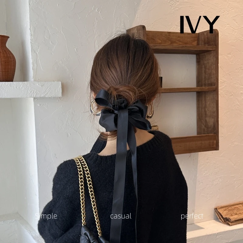 在逃公主蝴蝶结飘带发圈女气质高弹力大肠发圈马尾皮筋扎头绳头饰