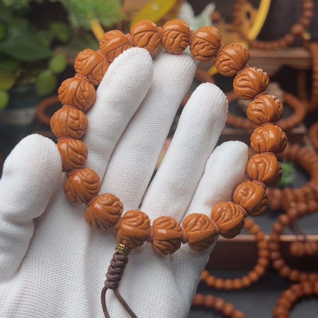 吊坠桃核1.5盘龙爆肚手持