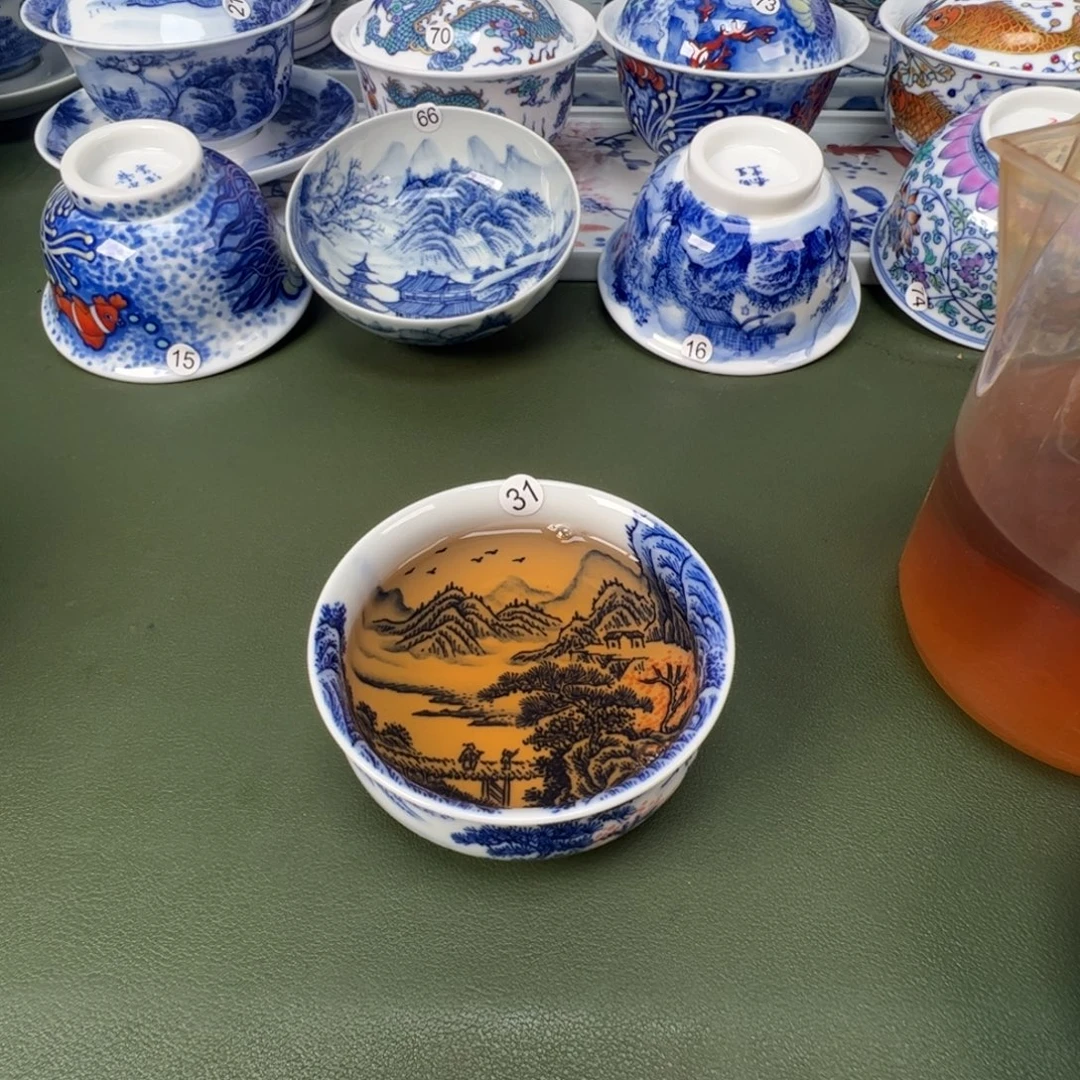 景德镇纯手工纯手绘茶具木木31