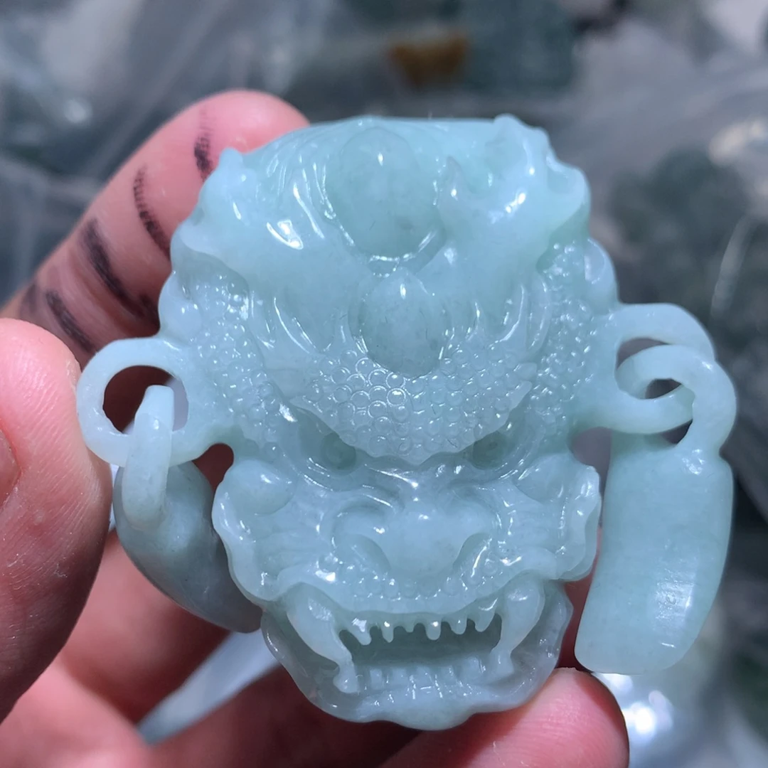 翡翠未镶嵌颈饰保真天然a货翡翠