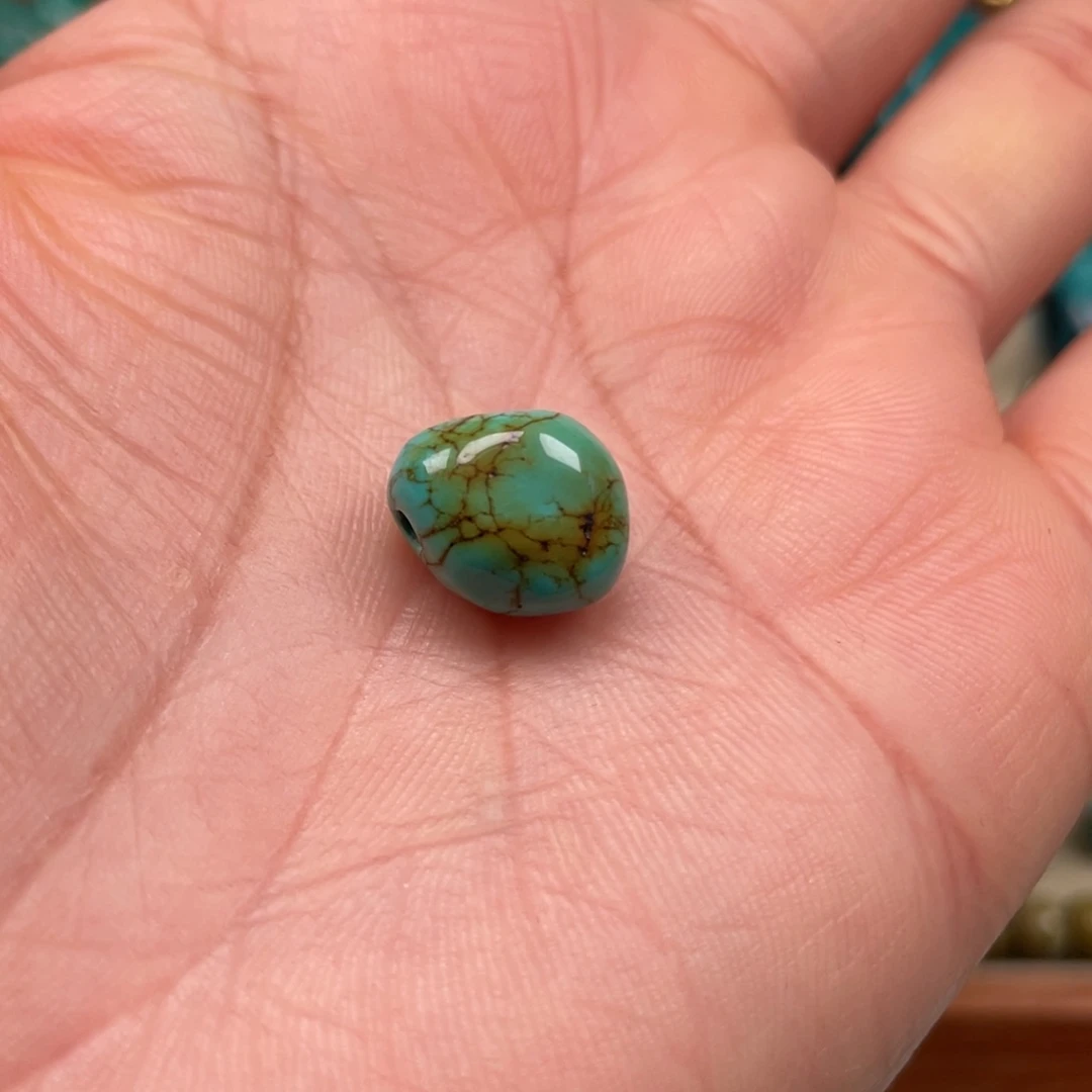 绿松石未镶嵌随型侧挂