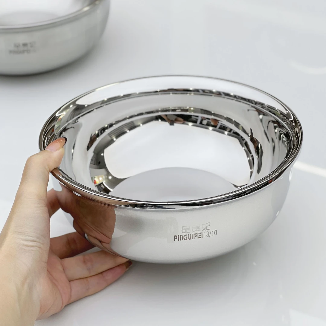 【20cm】18/10不锈钢家用碗韩式双层防烫汤盆加厚吃饭碗拉面碗菜盆