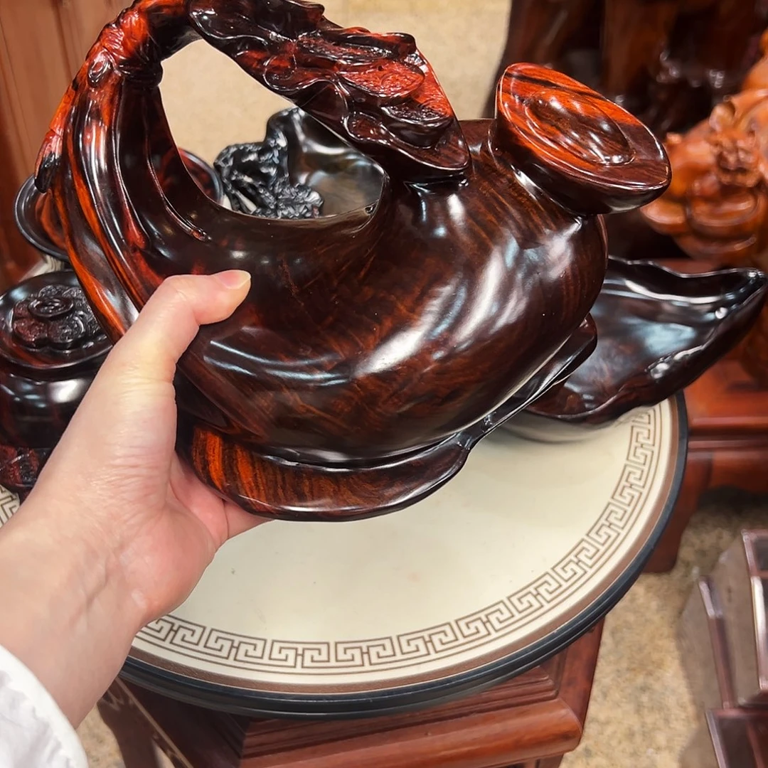 天***我香榧木老挝大红酸枝福袋