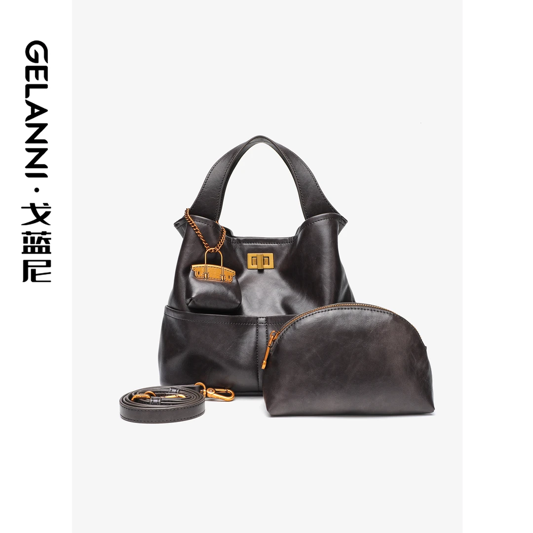 GELANNI休闲百搭子母水桶包