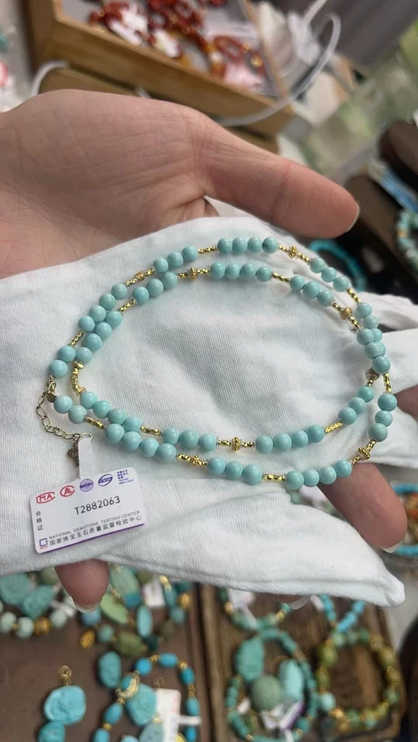雅致家手工百搭（多样性发其一）绿松石项链