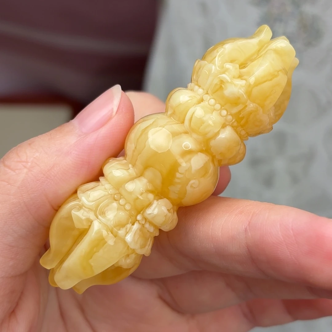 蜜蜡未镶嵌裸石降魔杵