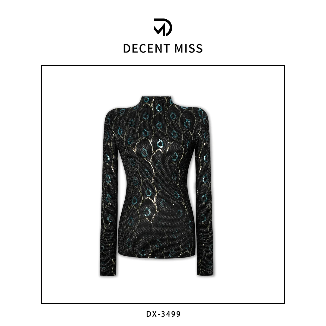 DECENT MISS轻奢法式经典优雅巴黎时尚打底衫DX-3499