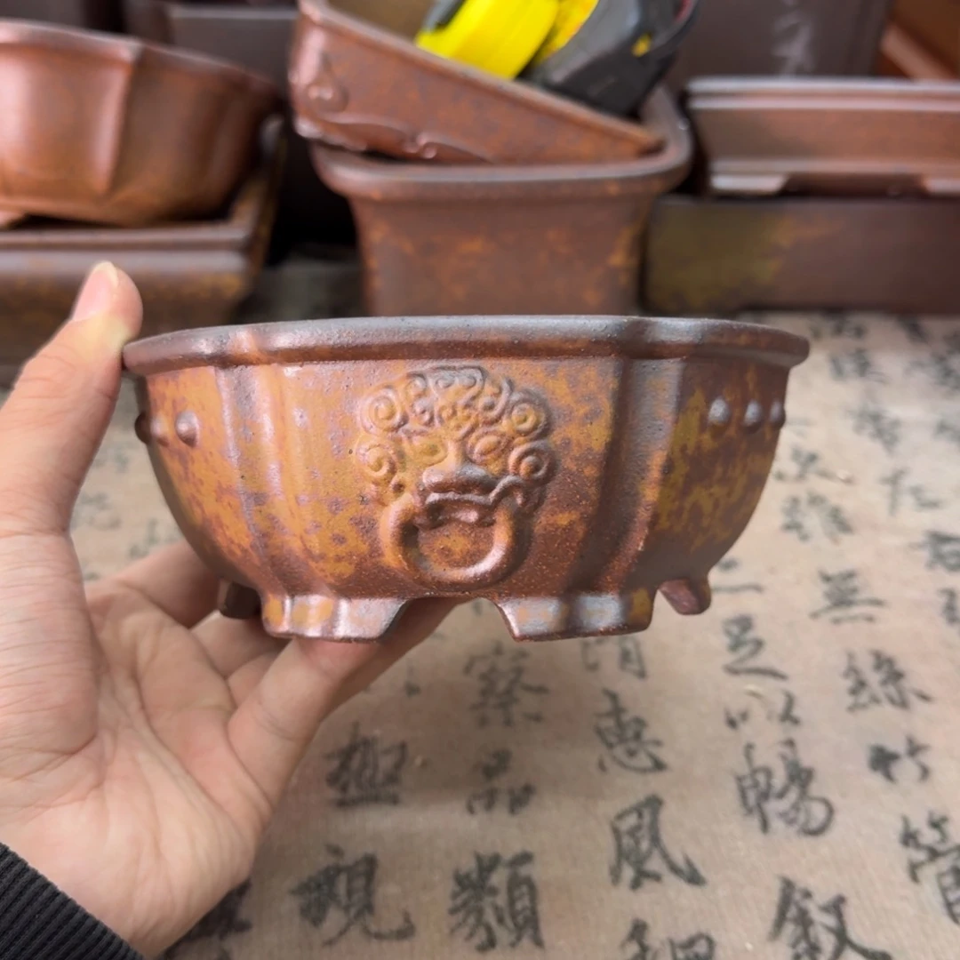 紫砂花盆74号宜兴紫砂正品14x4.8