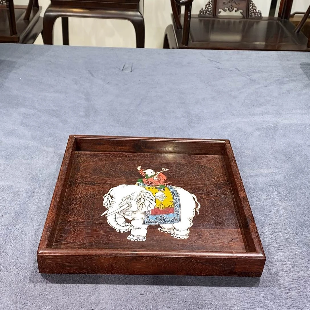 紫檀木类成套家具茶盘