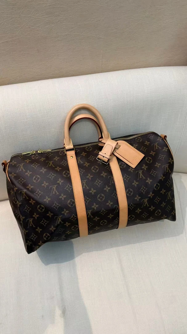 95新 LouisVuitton/路易威登 keep all45 肩带款  拍下送检
