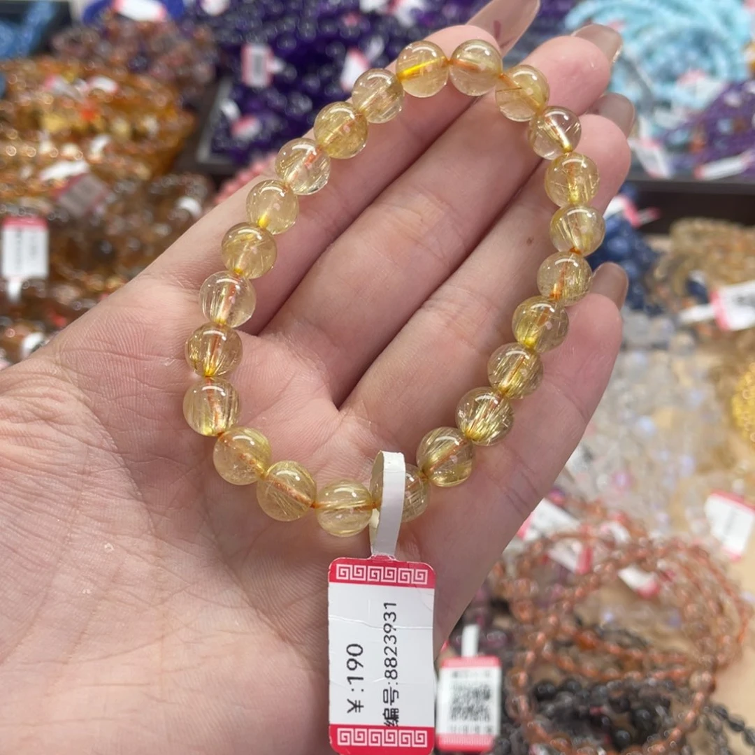 水晶手链未镶嵌金发晶