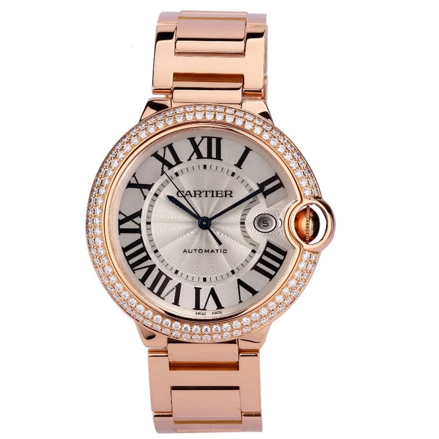 99新 Cartier/卡地亚 沛奢名品/蓝气球/表径42/原钻玫瑰金商务