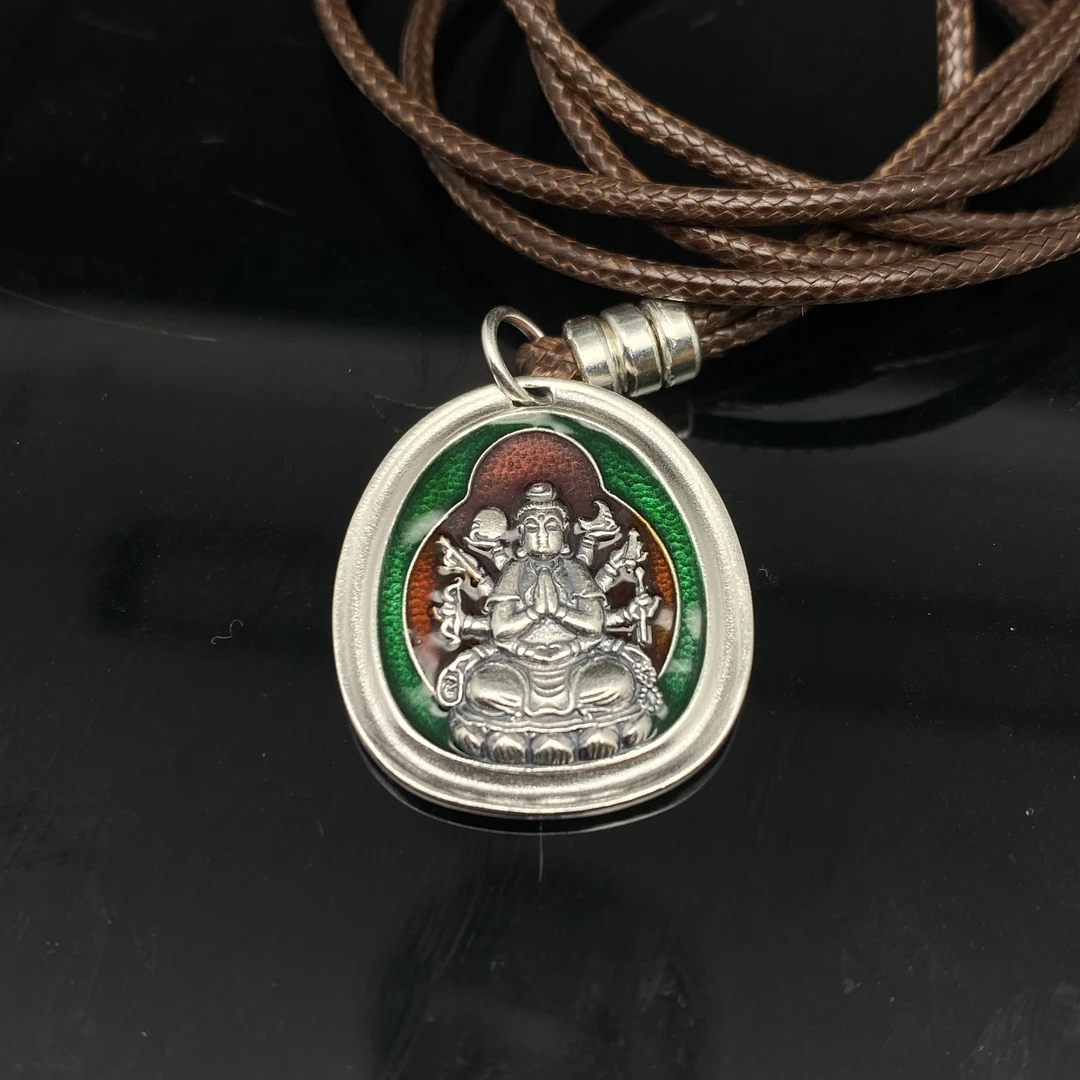 B0614GMD729（多样性发货）千手观音足银挂件