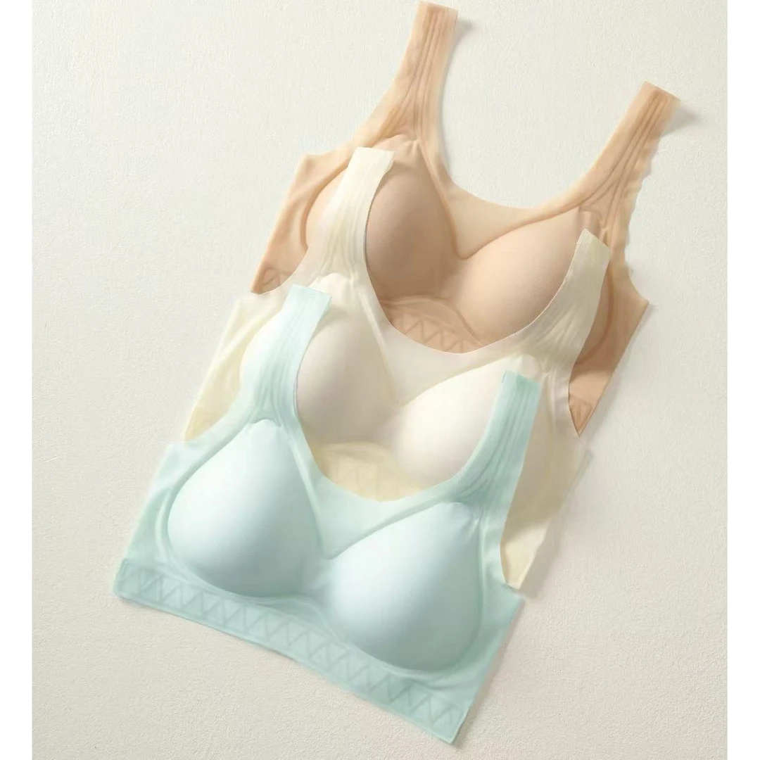 001立体果冻条软支撑无痕美背速干透气内衣