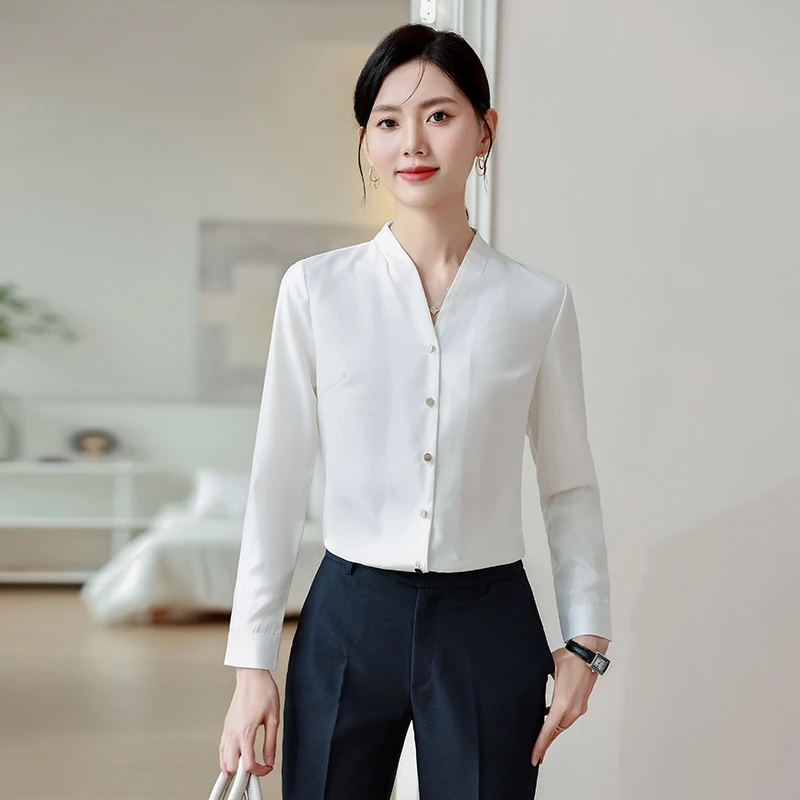白色衬衫套装春秋2025新款气质时尚职业西装休闲显瘦洋气女神范