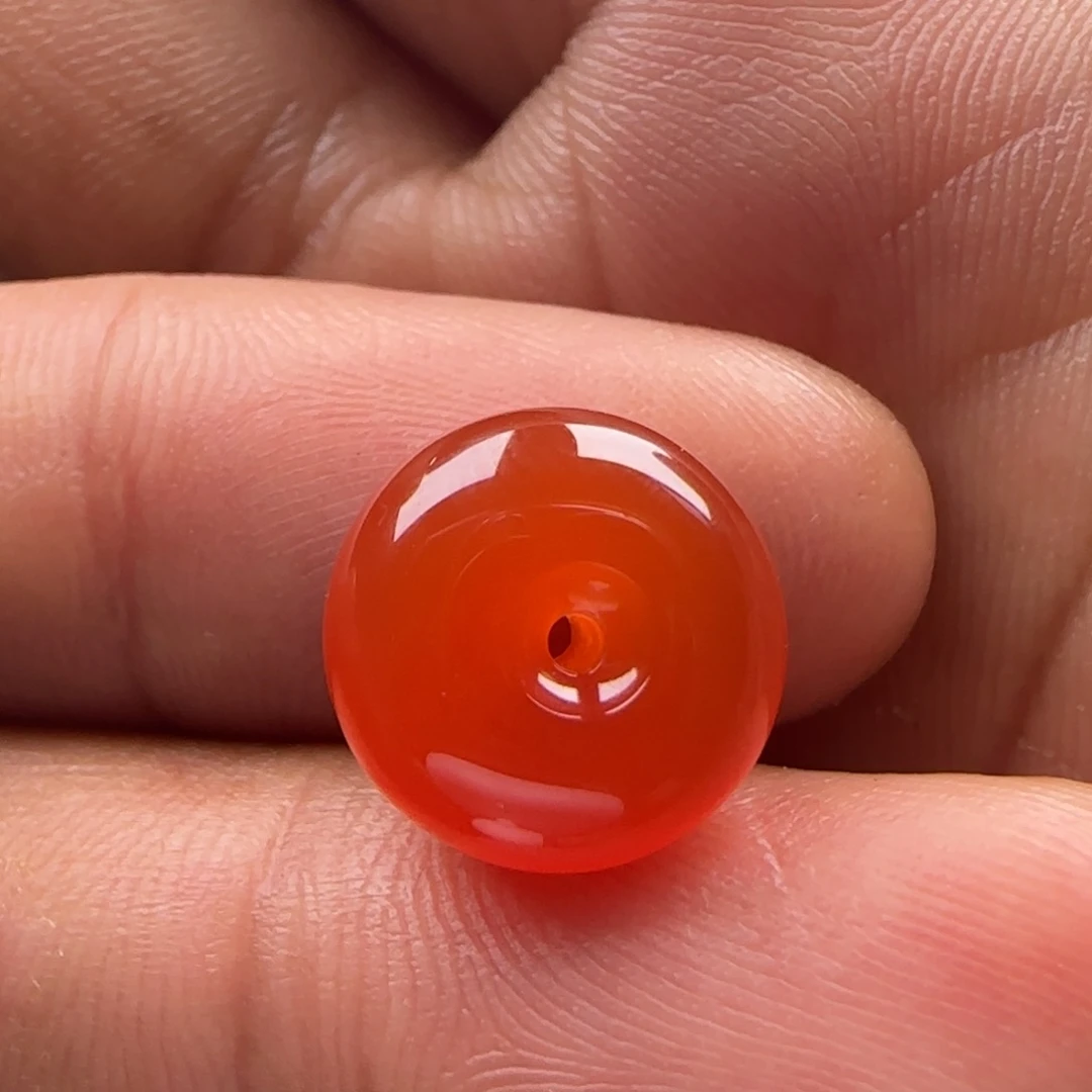 南红玛瑙平安扣11.5未镶嵌