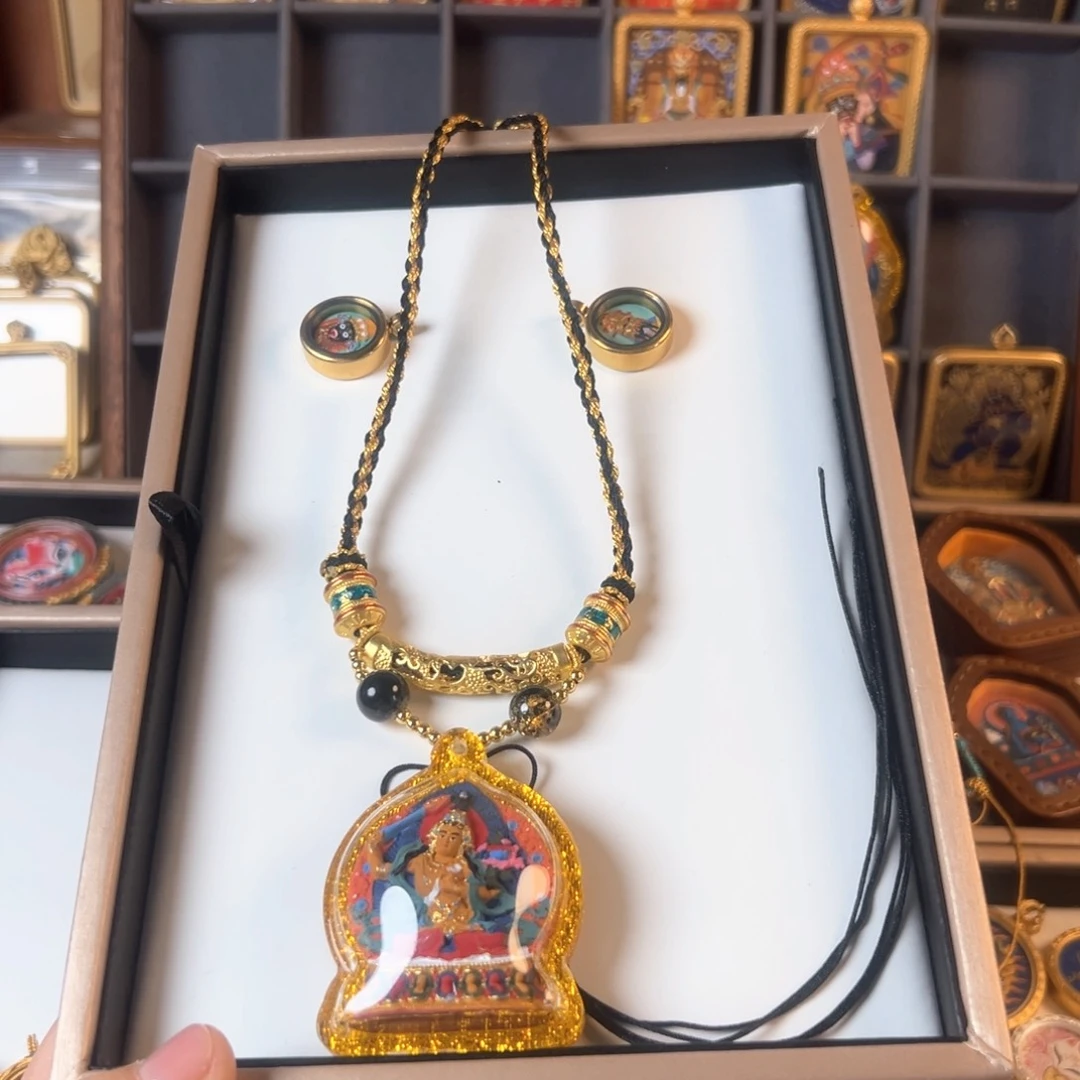 吊坠阿*装裱画立体擦擦文殊➕扎基➕五爷