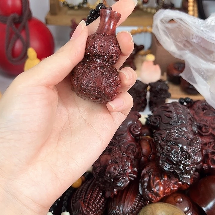 木盘龙葫芦手把件平安