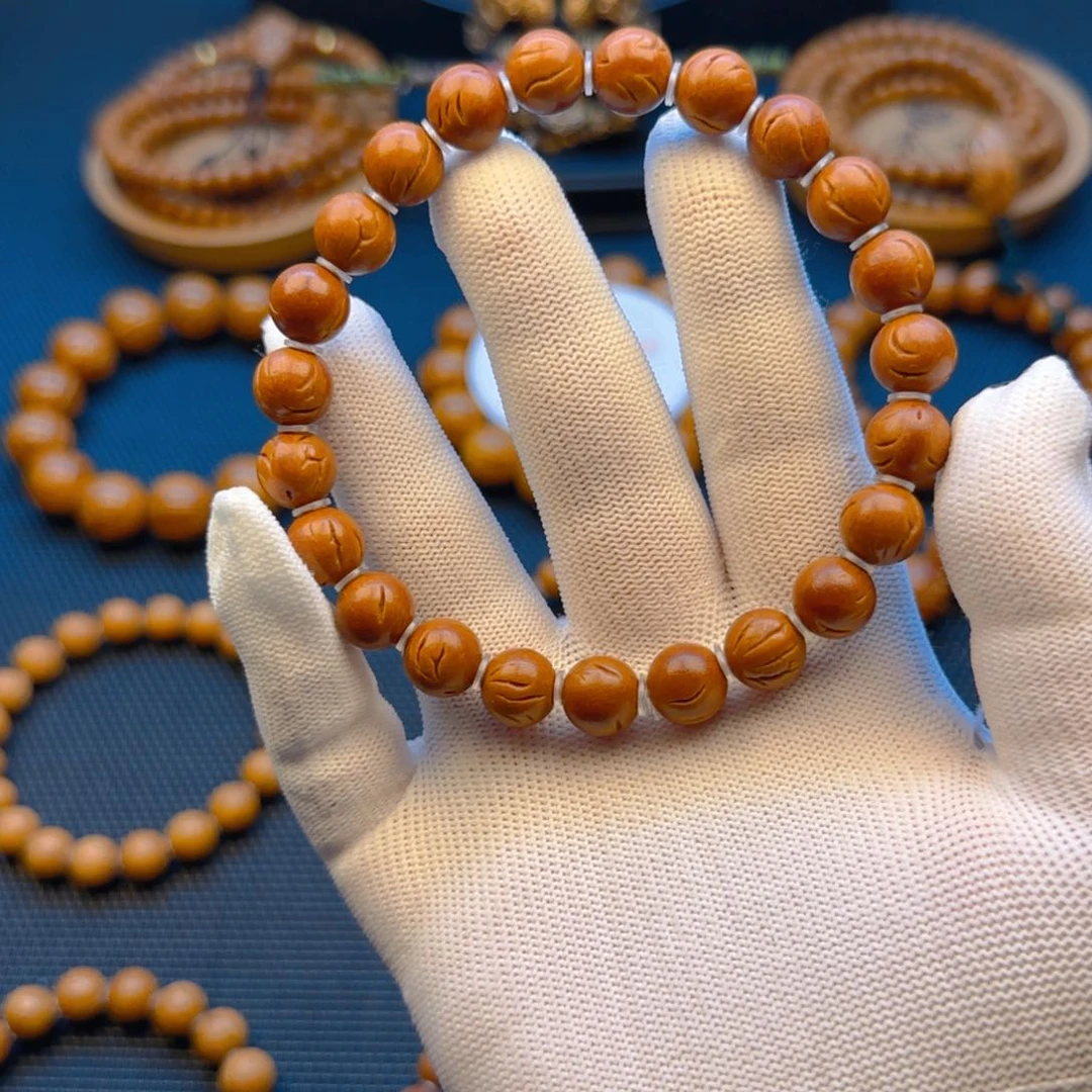 桃核手串人**畏10尺寸龙纹桃核